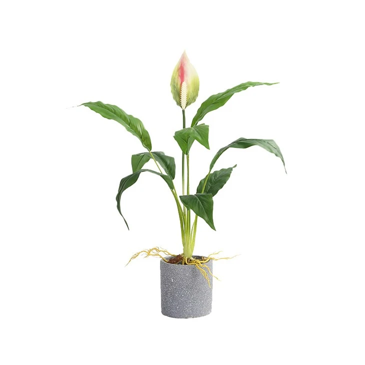lily spathe artificial potted plant